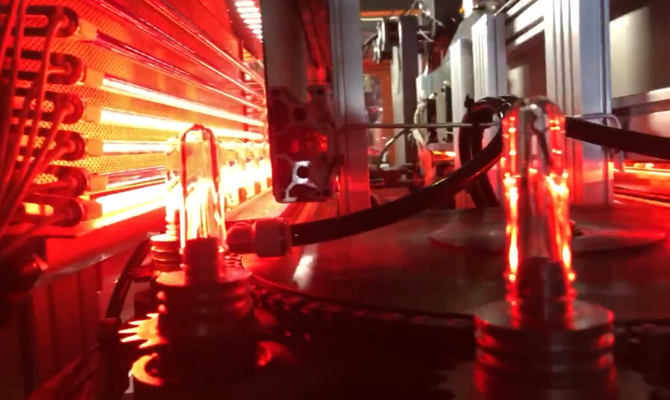 Schnell reagierende IR Lampe für Preforms